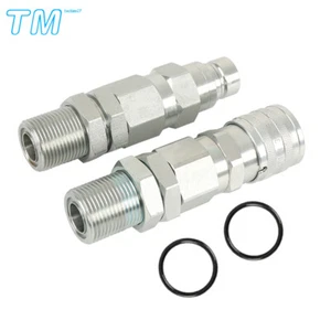 Hyd.Quick-Connect Coupler For John Deere 35G 50C 260 325 CT332 KV13884 AT312877 - Picture 1 of 8
