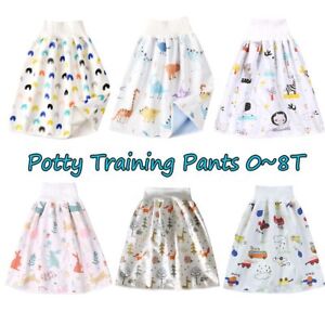 Diaper Skirt Shorts Anti Bed-wetting Cotton Bamboo Fiber Toilet Training Pants~