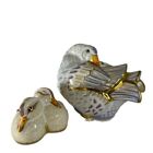 Royal Crown Derby 1st Quality Mother Goose & Gosling Paperweights