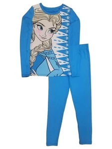 Cuddl Duds Disney Frozen Girls Elsa Blue Thermal Underwear Base Layer XS (4/5) - Picture 1 of 1