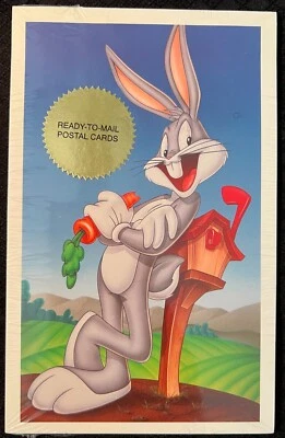 USPS-Scott #UX281a-"Factory Sealed Pack of (10)-Mint Postcards-1997-"Bugs Bunny" - Image 1 of 2