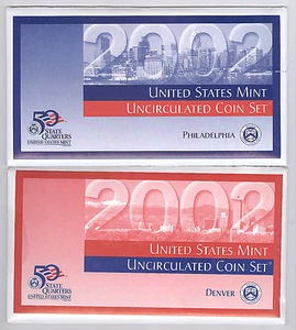 2002 United States Mint Uncirculated Coin Set - Picture 1 of 2