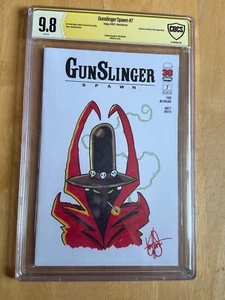 GUNSLINGER SPAWN #7 CGC 9.8! KEN HAESER BEMERKUNG COVER/SIG! - Bild 1 von 6