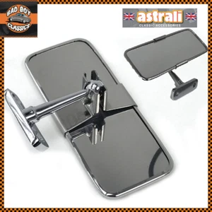 Stainless Steel UNIVERSAL Rear View Mirror Interior KIT CAR / HOT ROD - Picture 1 of 6