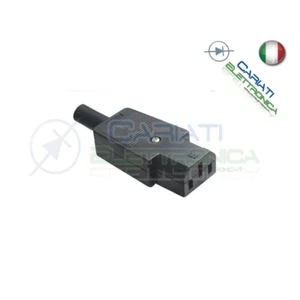 CONNETTORE ALIMENTAZIONE AC SPINA 10A FEMMINA VOLANTE - Foto 1 di 1