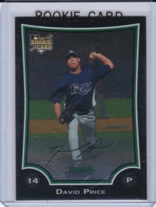 DAVID PRICE ROOKIE CARD 2009 Bowman Chrome Baseball TAMPA BAY RAYS MINT RC - Picture 1 of 2