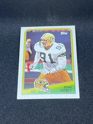 Brian Noble 1988 Topps #321 Green Bay Packers Signed Auto Autographed Card - Image 1 of 3