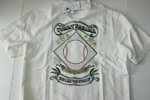 Tommy Bahama Camp Shirt Run Like You Stole It Embroidered Panelback Medium M - Picture 1 of 5