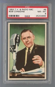 1952 T.V. & Radio NBC #6 Bob Considine PSA 8 NM-MT #25203664 - Picture 1 of 2