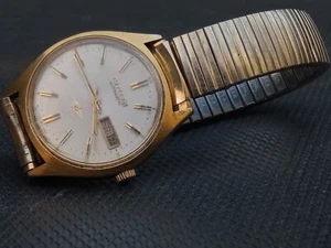 RARO Reloj Para Hombre Citizen Eagle 7 Automático Día Fecha FUNCIONA PARADAS COMO ESTÁ - Imagen 1 de 11