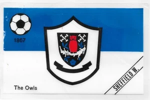 RARE 1972 Candy Gum Sweet Cigarettes Famous Football Flags Sheffield Wednesday - Picture 1 of 1