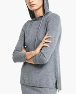 MSRP $70 Alfani Petite Sweater Hoodie Night Gray Size Petite Petite - Picture 1 of 1