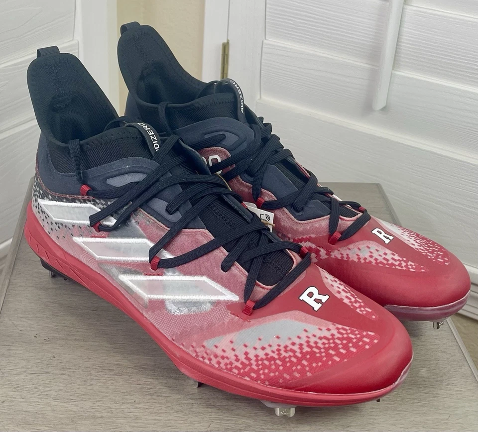 Adidas Adizero Afterburner ‘Rutgers University’ - Baseball Cleats - Men’s 12.5 - Image 1 of 4