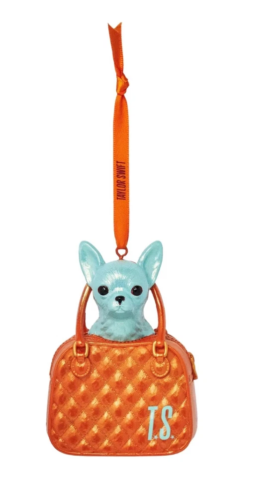 TOY CHIHUAHUA BARKING AT ME FROM A TINY PURSE ORNAMENT Taylor Swift - Image 1 of 1