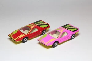 Matchbox Lesney Superfast Streakers MB 75 Alfa Carabo x2 inc RARE PINK..!!! - Picture 1 of 2