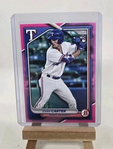 Evan Carter /175 2024 Bowman #46 Pink Border (RC) - Picture 1 of 3