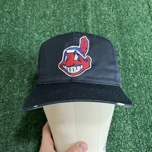 Vintage Twin Enterprises MLB Cleveland Indians Snapback Hat Cap Baseball 90s - Picture 1 of 11