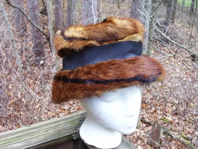 ПОДЛИННЫЙ РЕАЛЬНЫЙ РАНЧО НОРКОВАЯ ШЛЯПА ~ КОРИЧНЕВЫЙ НОРКА ВЕДРО ШЛЯПА ~ ЕГО КЛАССНЫЙ С ЛЕНТОЙ ШЛЯПЫ - Изображение 1 из 4