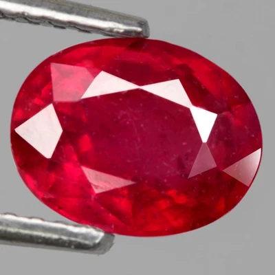 1,88 quilates Piedras Preciosas Naturales Rubí Top Rojo Ovalado Madagascar ¡Hermoso Color Brillante! Foto 1 de 4