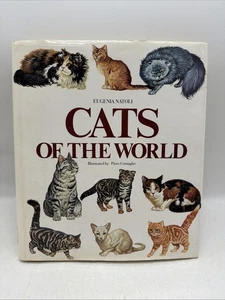 Vintage 1988 Book "Cats of the World" Eugenia Natoli & Piero Cozzablio Hardcover - Picture 1 of 14