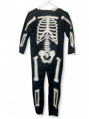 Divertido Mundo Kid Esqueleto Disfraz 8-10 Mediano Máscara Guantes Cubierta de Zapato Halloween Foto 1 de 4