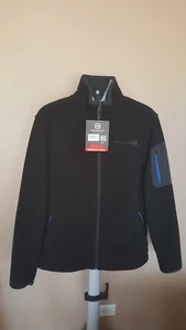 NWT MENS FREE COUNTRY Black Fleece Microtech Full Zip Jacket Size S $50 - Picture 1 of 4
