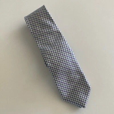 Corbata para hombre Ben Sherman 90 % seda lino lavanda verde oliva ajustada Foto 1 de 4