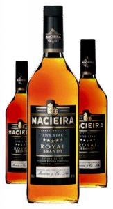 3 x Brandy Macieira Literflasche 36 % Vol. aus Portugal