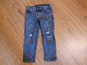 Slim Black Stone Washed Jeans Boys Size 4T - Picture 1 of 4