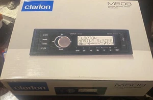 Clarion M508 Marine Weather Band Radio AM FM WB XM Bluetooth Media USB Aux 8Ch - Picture 1 of 2