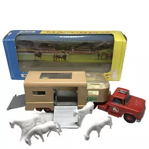 Lesney Matchbox King Size Articulated Horse Van K-18 1969 Red/Tan England W/Box - Picture 1 of 17