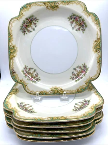 Noritake Claremont 7.5" Square Salad Plate Vintage Japan Porcelain - Picture 1 of 3