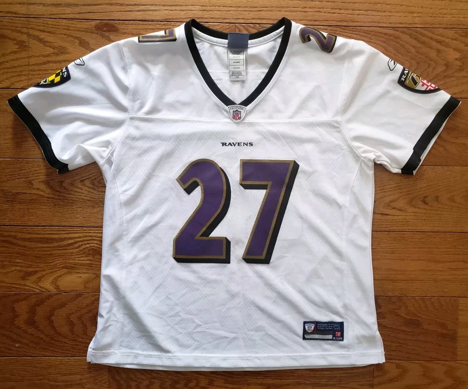 Футболка NFL Baltimore Ravens Ray Rice белая женская большая с вышивкой на поле Reebok - Изображение 1 из 4