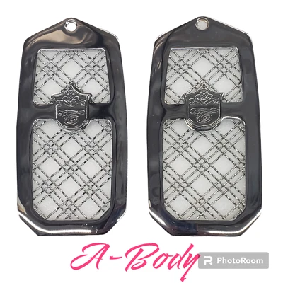 1979-1985 Buick Riviera хромированная сетка дверной косяк вентиляционные отверстия Tiarra тройное плетение джемы - Изображение 1 из 4