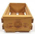 Harmony House 40th Anniversary 10 Cassette Tape Holder Wood Crate 1987