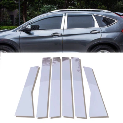 6pcs Chrome Pillar Window Posts Cover Door Trim For Set Honda CR-V CRV 2012-2016 - Imagem 1 de 4