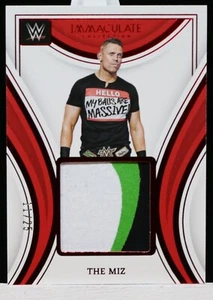 2023 Panini Immaculate WWE The Miz Remarkable Memorabilia Patch Red #11/25 - Picture 1 of 2
