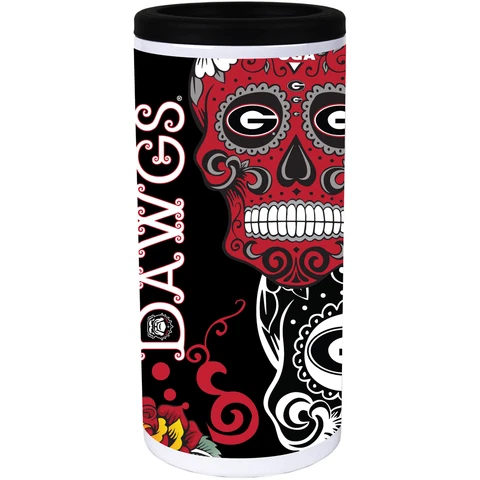 Georgia Bulldogs Dia Stainless Steel 12oz. Slim Can Cooler Cover