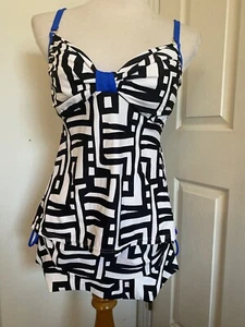 Swim Systems Bademode Tankini und Schwimmrock Neu ohne Etikett Größe 34D/Small Neu ohne Etikett - Bild 1 von 14