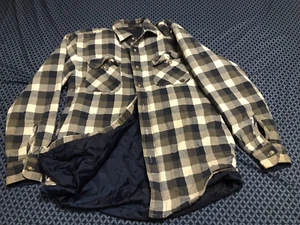 Vintage Wrangler Herren kleines kariertes Stepphemd gefüttert Flanell Knopfleiste Shacket - Bild 1 von 11