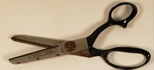Vintage Wiss Pinking Scissors Shears Sewing Tailoring 10.5" Model Light USA A35 - Picture 1 of 2