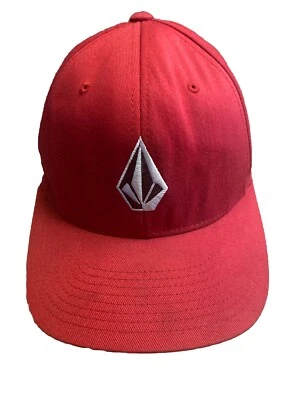 Volcom Hat Cap Red Trucker Size S- M Adult Embroidered - Image 1 of 4