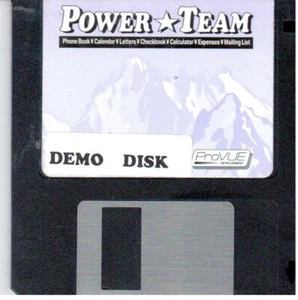ITHistory (1992) IBM PC Software: POWER TEAM (Provue) 3.5" Phone Book Calendar + - Picture 1 of 1