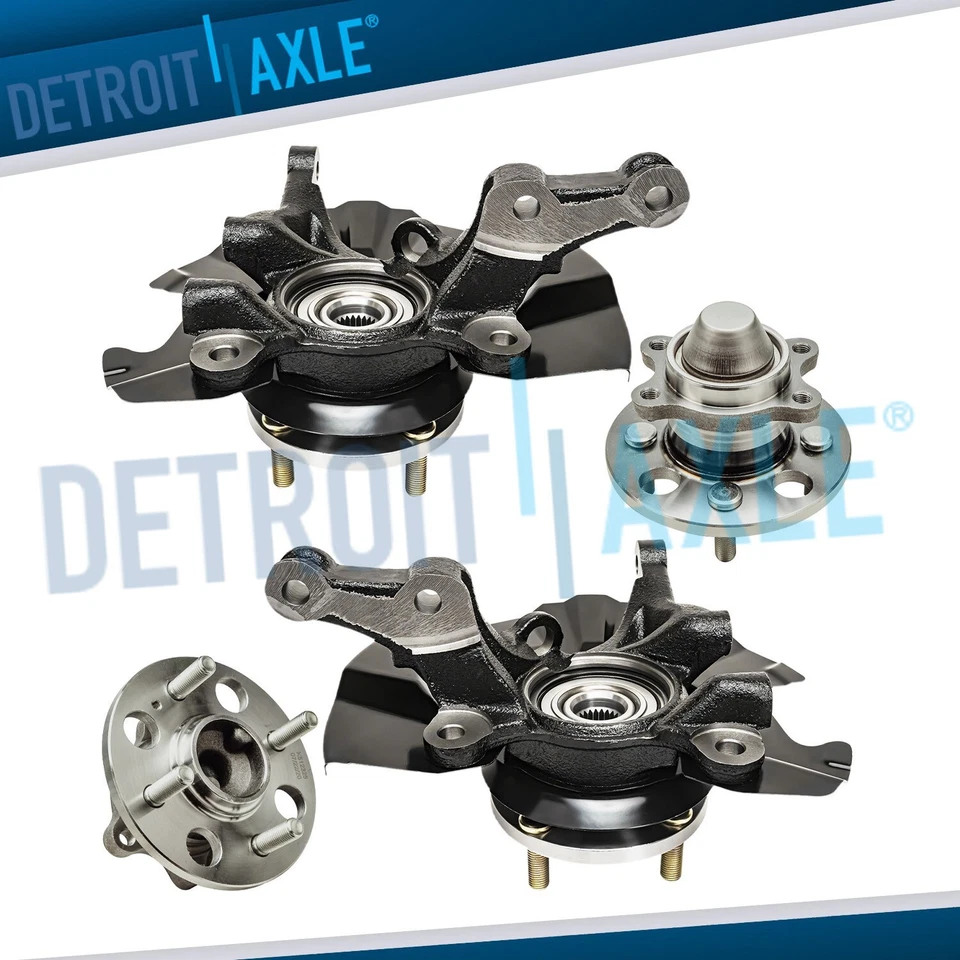 Cojinetes de buje trasero con nudillos de dirección delantera para Hyundai Accent 2007-2011 sin ABS Foto 1 de 4