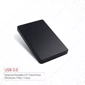 500GB External Portable 2.5" Fast USB 3.0 Hard Disk Drive (HDD) 1 Year Warranty - Picture 1 of 2