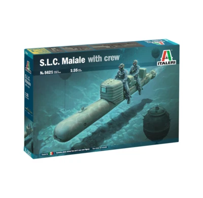 SOTTOMARINO ITALIANO S.L.C. MAIALE + CREW scala 1:35 plastica ITALERI 5621 - Immagine 1 di 3