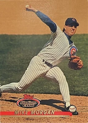 1993 Topps Stadium Club #285 Mike Morgan Chicago Cubs Baseball Card - Image 1 of 2