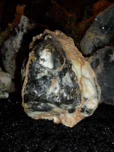 Opal Mexikanischer Schwarz/Weiß Opal auf Matrix Unikat und selten poliert 596,27 Gramm - Bild 1 von 12