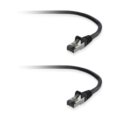 Belkin CAT6 STP RJ45M Netzwerkkabel Patchkabel Lan Kabel 10m Rastnasenschutz 2er