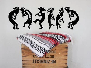 Kokopelli Southwest Men Set of 6 vinyl wall decal art lettering sticker - Picture 1 of 1